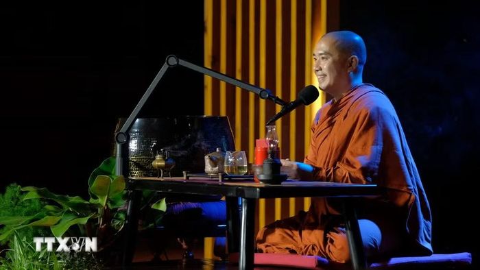 Thiền sư Thích Minh Niệm trong một buổi giảng Pháp. (Nguồn: Nhân vật cung cấp)