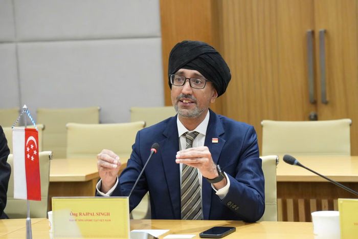 Ông Rajpal Singh - Đại sứ Singapore tại Việt Nam. (Ảnh: Bộ Khoa học và Công nghệ)