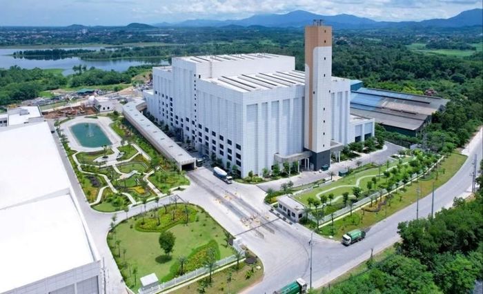 Toàn cảnh nhà máy điện rác Seraphin tại Khu xử lý chất thải rắn Xuân Sơn. Ảnh: congluan.vn