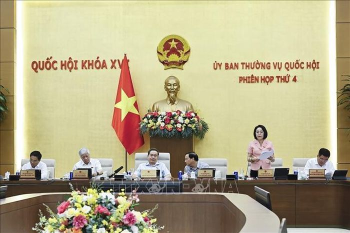Phó Chủ tịch Quốc hội Nguyễn Thị Thanh phát biểu. Ảnh: Doãn Tấn/TTXVN