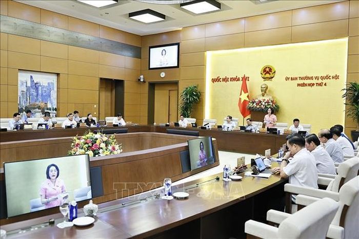 Phó Chủ tịch Quốc hội Nguyễn Thị Thanh phát biểu. Ảnh: Doãn Tấn/TTXVN