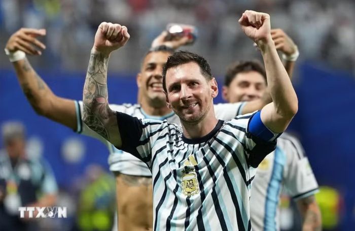 Trận đấu với tuyển Anh sẽ rất đặc biệt với Messi. Ảnh: THX/TTXVN phát