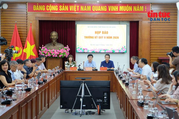 Họp báo thường kỳ Quý II năm 2026 của Bộ Văn hóa, Thể thao và Du lịch.