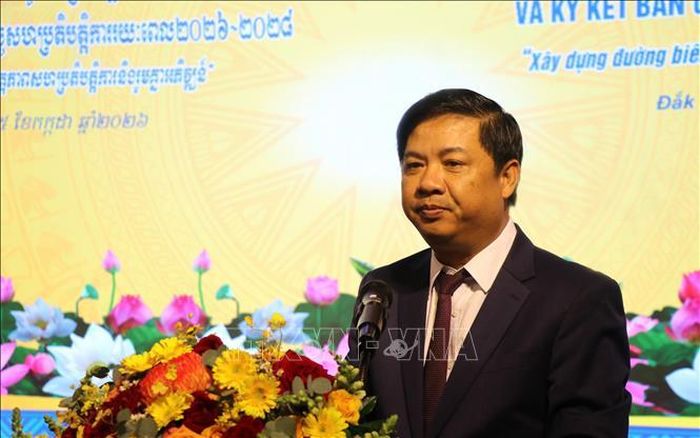 Ông Lương Nguyễn Minh Triết, Bí thư Tỉnh ủy Đắk Lắk phát biểu.