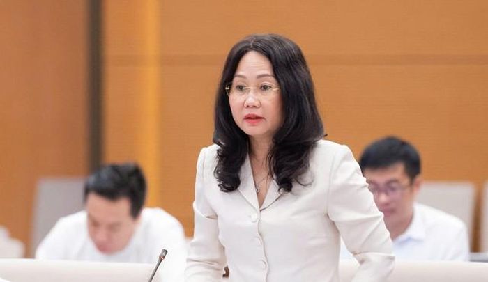 Bộ trưởng Bộ Văn hóa, Thể thao và Du lịch Lâm Thị Phương Thanh (Ảnh: Media Quốc hội).