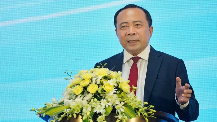 Bộ trưởng Bộ KH&amp;CN Vũ Hải Quân phát biểu.