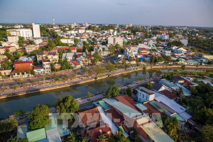 Quang cảnh phường Tân Ninh, tỉnh Tây Ninh. Ảnh: Giang Phương - TTXVN