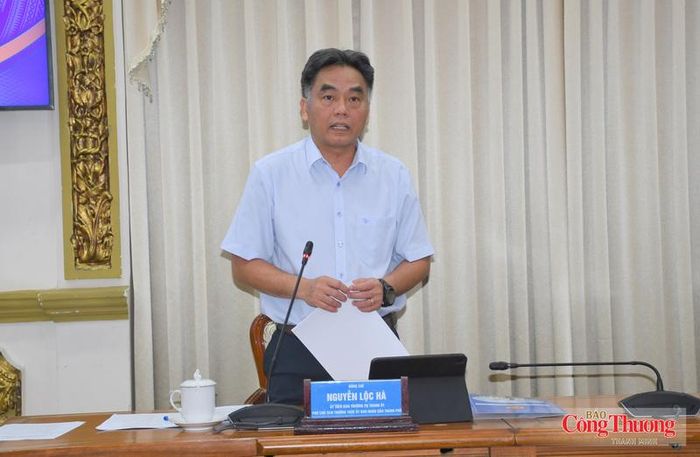 Phó Chủ tịch Thường trực UBND TP. Hồ Chí Minh Nguyễn Lộc Hà phát biểu.