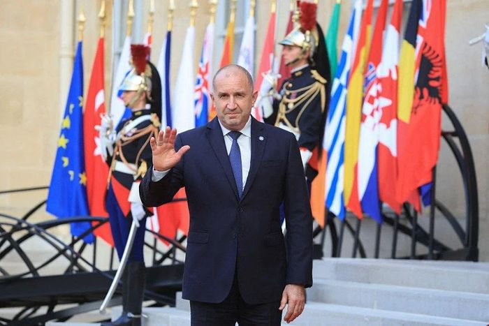 Thủ tướng Bulgaria Rumen Radev tại Điện Elyseé ở thủ đô Paris (Pháp) ngày 13/7. Nguồn: Getty Images.