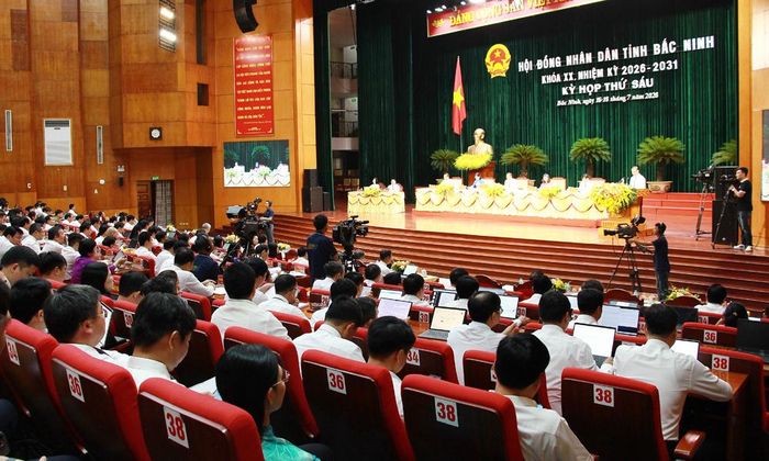 Toàn cảnh kỳ họp thứ 6 HĐND tỉnh.