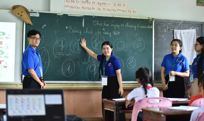 Các tiết học diễn ra trong không khí vui tươi. Ảnh: ĐVCC