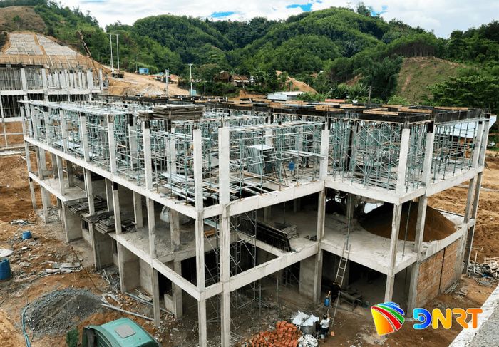 Công trình Trường Phổ thông nội trú liên cấp Tiểu học - THCS Đắc Pring. Ảnh: BQL