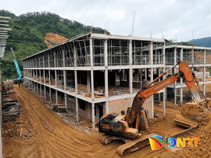 Công trình Trường Phổ thông nội trú liên cấp Tiểu học - THCS Hùng Sơn. Ảnh: BQL