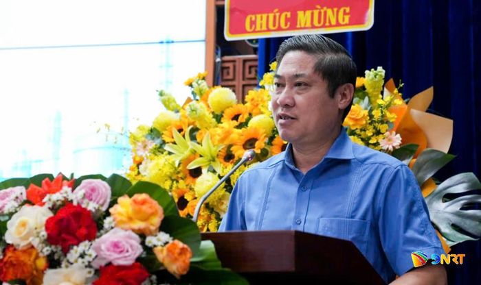 Phó Chủ tịch UBND thành phố Phan Thái Bình phát biểu tại lễ phát động. Ảnh: HỒ QUÂN