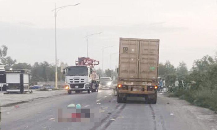 Hiện trường vụ tai nạn.