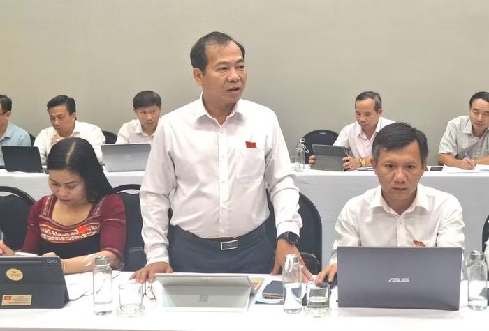  Đại biểu Đoàn Hữu Dũng cho rằng việc đấu giá các trụ sở công dôi dư phải gắn với điều chỉnh quy hoạch sử dụng đất. Ảnh: Quang Tấn 