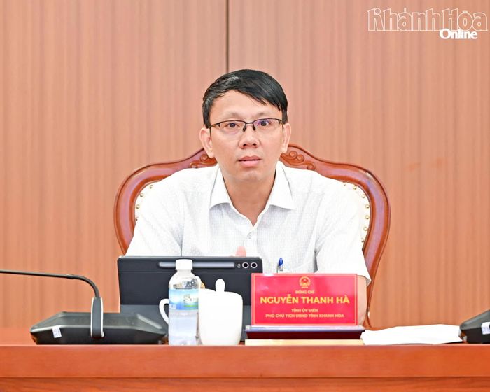 Đồng chí Nguyễn Thanh Hà kết luận cuộc họp.
