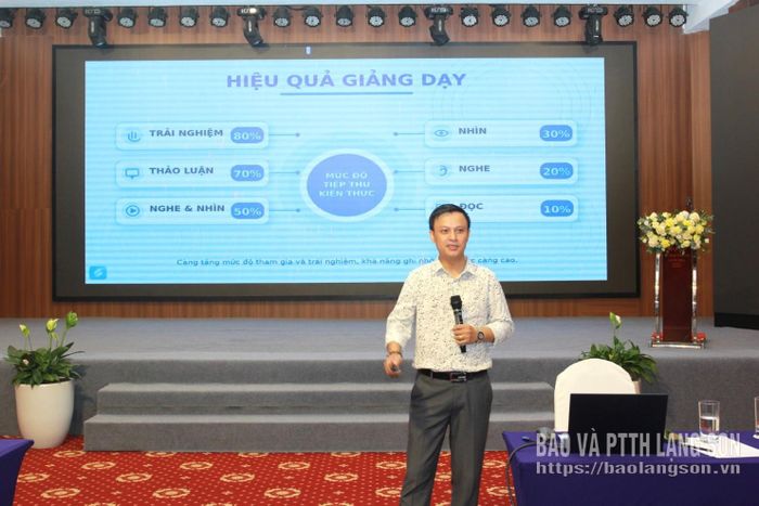 Giảng viên Trường Đào tạo, bồi dưỡng cán bộ khoa học và công nghệ lên lớp chuyên đề phát triển tư duy đổi mới sáng tạo trong lãnh đạo, quản lý và hoạt động báo chí