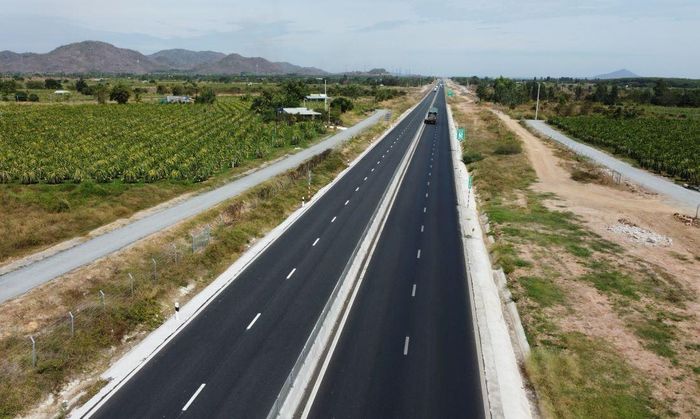 Vị trí trên cao tốc Vĩnh Hảo - Phan Thiết dự kiến sẽ làm nút giao nối vào dự án