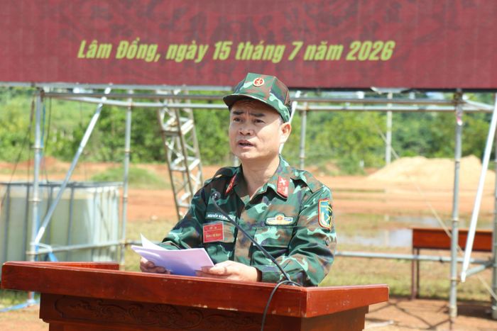 Đại tá Nguyễn Văn Sơn, Tỉnh ủy viên, Chính ủy Bộ Chỉ huy Quân sự tỉnh, Ủy viên Ban Chỉ đạo diễn tập tỉnh Lâm Đồng đánh giá kết quả đợt diễn tập