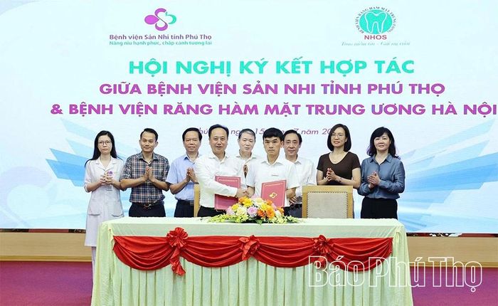 Ký kết hợp tác chuyên môn giữa Bệnh viện Sản Nhi tỉnh Phú Thọ và Bệnh viện Răng Hàm Mặt Trung ương Hà Nội.