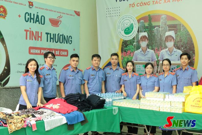 Gian hàng 0 đồng của Chi đoàn Viện Kiểm sát nhân dân tỉnh.