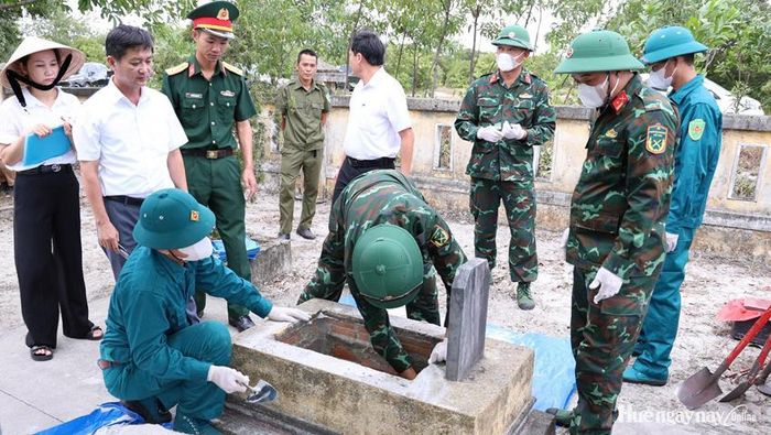 Tổ chức lấy mẫu để xác định danh tính hài cốt liệt sĩ