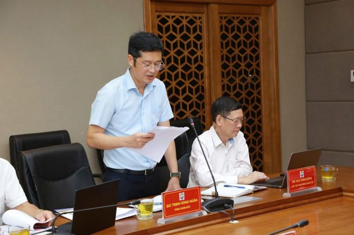 Ông Trịnh Hồng Ngân - Tổng giám đốc Tổng công ty Công nghiệp mỏ Việt Bắc TKV - CTCP phát biểu tại buổi làm việc