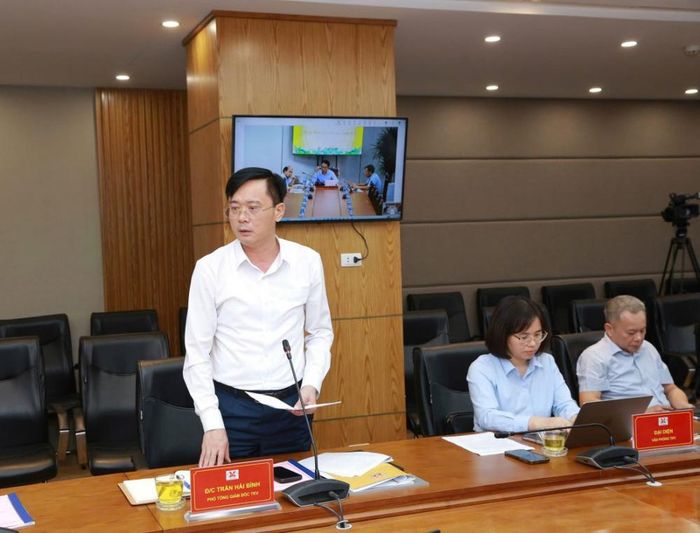 Ông Trần Hải Bình – PTGĐ TKV phát biểu tại buổi làm việc