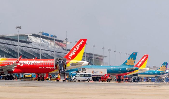 Việc tăng tham số điều phối slot tại hai sân bay quốc tế Nội Bài và Tân Sơn Nhất được triển khai theo hướng linh hoạt, hiệu quả, tiết kiệm (ảnh minh họa).