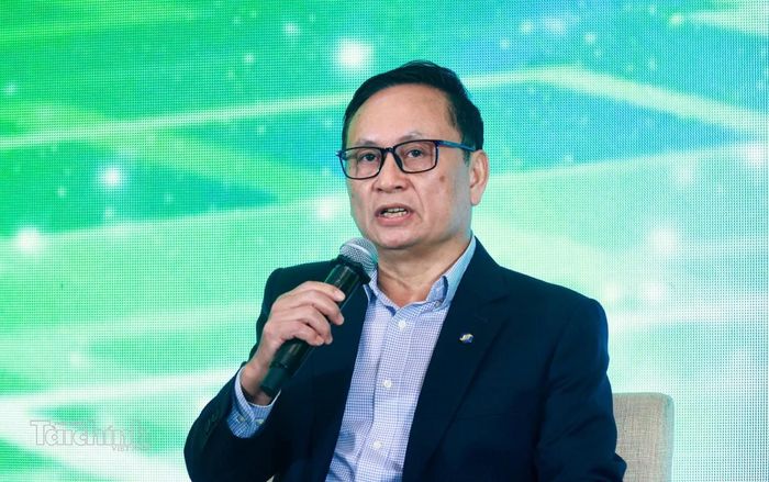 Ông Nguyễn Sơn - Chủ tịch Hội đồng thành viên Tổng công ty Lưu ký và Bù trừ Chứng khoán Việt Nam (VSDC) chia sẻ tại hội thảo. Ảnh: Đức Thanh