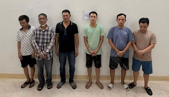  Cảnh sát hình sự Công an Tp. Đà Nẵng tạm giữ hình sự 6 đối tượng (ảnh CA) 