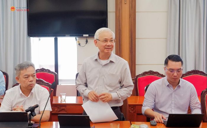 Đại diện Tập đoàn Đầu tư và Phát triển Công nghiệp Becamex - CTCP phát biểu. Ảnh: Hoa Lê