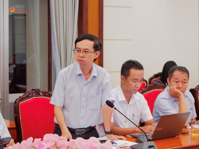 Đại diện phường Dĩ An phát biểu. Ảnh: Hoa Lê