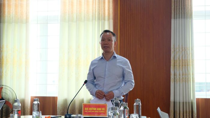 Chủ tịch UBND phường Hòa Khánh Huỳnh Anh Vũ -Trưởng Ban Tổ chức diễn đàn thông tin về diễn đàn