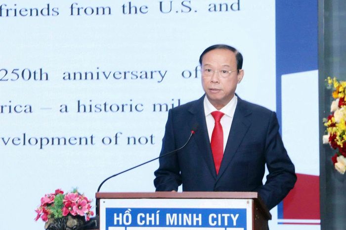 Phó Chủ tịch Thường trực HĐND TP. Hồ Chí Minh Nguyễn Văn Thọ phát biểu tại buổi họp mặt