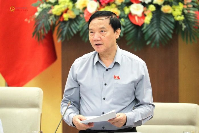 Phó Chủ tịch Quốc hội Nguyễn Khắc Định điều hành phiên họp