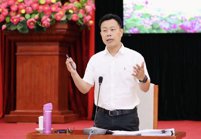 Thứ trưởng Bộ GD-ĐT Lê Quân phát biểu khai mạc hội thảo Ảnh: Bộ GD-ĐT