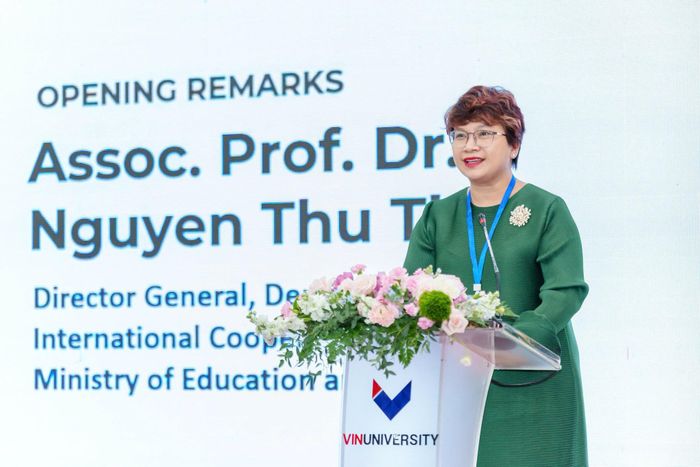 PGS.TS Nguyễn Thu Thủy, Cục trưởng Cục Hợp tác quốc tế, Bộ GD-ĐT. Ảnh: VinUni