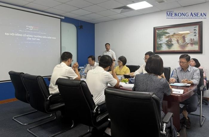 ĐHĐCĐ thường niên năm 2026 lần thứ hai của MobiFone Service tổ chức vào sáng 15/7 tại số 19 Duy Tân, Hà Nội. Ảnh: Hà Anh/Mekong ASEAN.