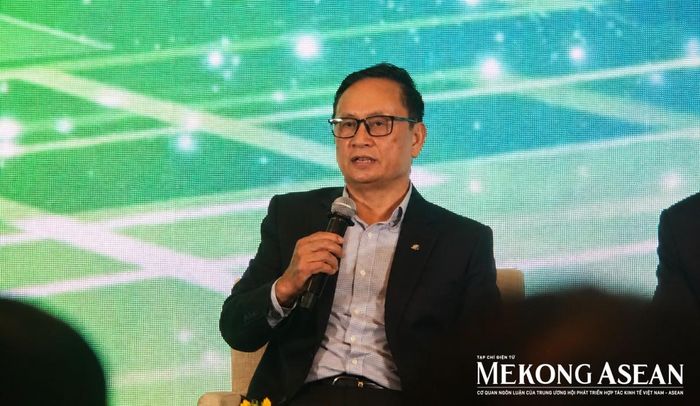 Ông Nguyễn Sơn - Chủ tịch VDSC chia sẻ tại sự kiện. Ảnh: Phạm Ngọc/Mekong ASEAN