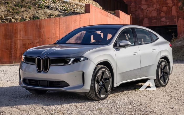 BMW iX4 mới sẽ ra mắt năm nay. Ảnh dựng đồ họa: AP
