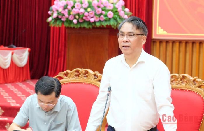 Bí thư Tỉnh ủy Phan Thăng An phát biểu kết luận tại buổi làm việc.