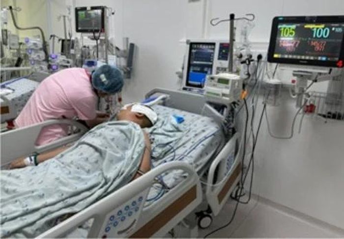 Bệnh nhi được điều trị tại bệnh viện. Ảnh: Bệnh viện Nhi đồng Thành phố (TP.HCM)
