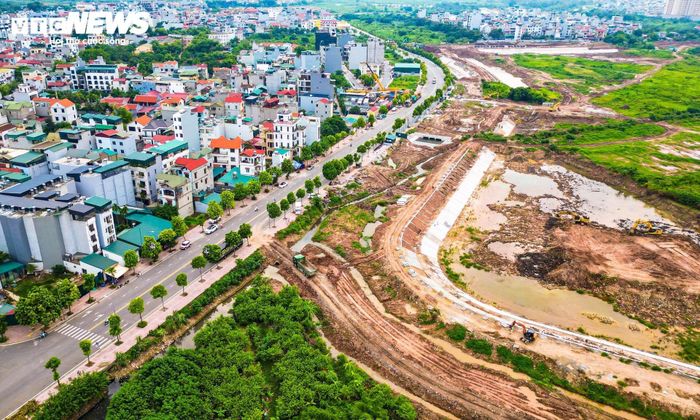 Dự án được triển khai trên diện tích khoảng 38,3 ha. Trong đó, hồ điều hòa Cự Khối là hạng mục lớn nhất với diện tích mặt nước khoảng 30,25 ha.