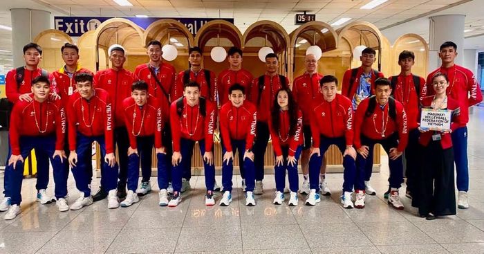 Đội tuyển bóng chuyền nam Việt Nam tới Philippines dự SEA V.Cup 2026. Ảnh: Bóng chuyền Việt Nam