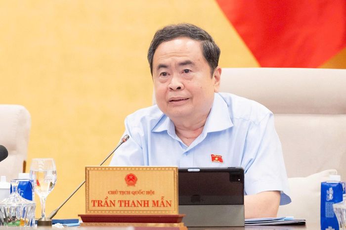 Chủ tịch Quốc hội Trần Thanh Mẫn phát biểu. Ảnh: media.quochoi.vn