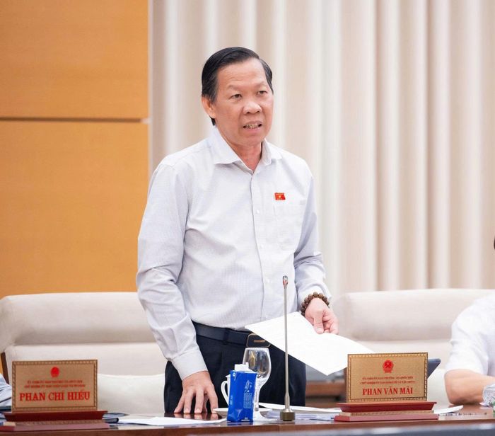 Chủ nhiệm Ủy ban Kinh tế và Tài chính của Quốc hội Phan Văn Mãi phát biểu. Ảnh: media.quochoi.vn