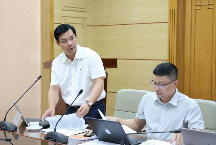 Ông Nguyễn Trường Nam, Phó Giám đốc Trung tâm Thông tin y tế Quốc gia (Bộ Y tế) phát biểu.