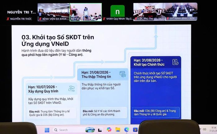 Kế hoạch triển khai Chiến dịch 100 ngày tạo lập, cập nhật Sổ sức khỏe điện tử trên VNeID thông qua liên thông dữ liệu khám sức khỏe và khám bệnh, chữa bệnh của Bộ Y tế hướng tới mục tiêu hình thành cơ sở dữ liệu sức khỏe cá nhân thống nhất toàn quốc, bảo đảm mỗi người dân đều có một Sổ Sức khỏe trên VNeID.
